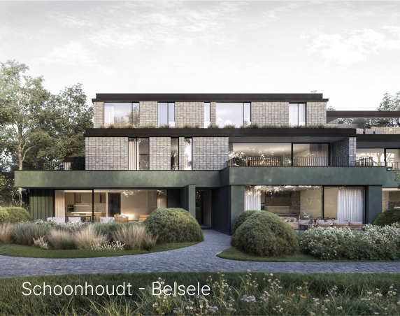 Luxe parkvilla te koop in een groen domein in Paddock Waasmunster