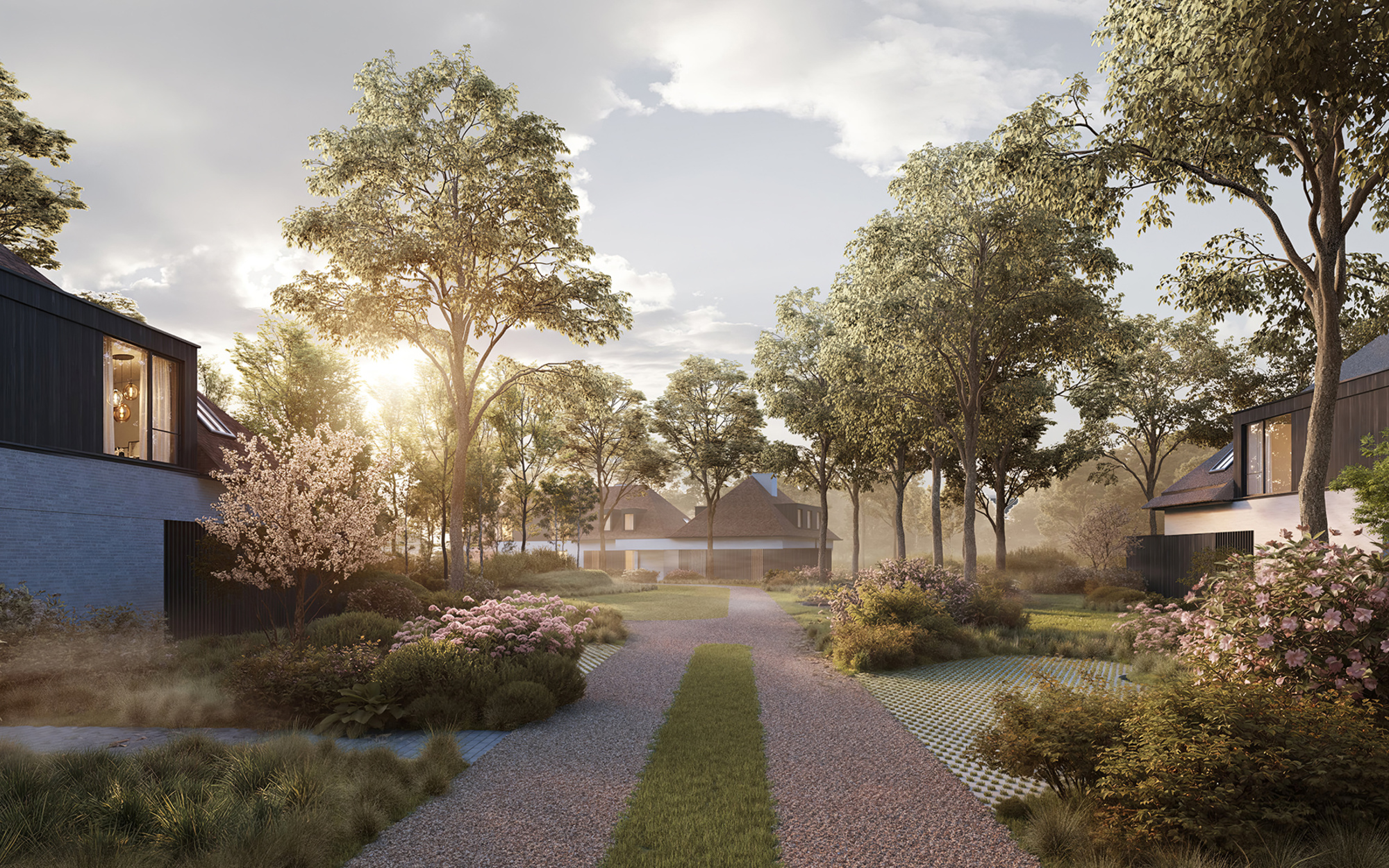 Luxe parkvilla te koop in een groen domein in Paddock Waasmunster